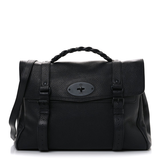 MULBERRY Heavy Grain Oversized Alexa Black 1682117