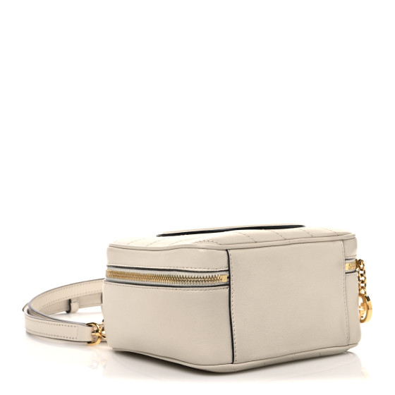 GUCCI Sakai Be Green Calfskin Diagonal Stitched Blondie Top