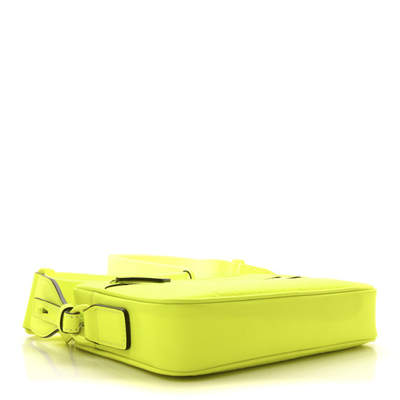 GUCCI Rubber Effect Monogram GG Crossbody Bag Fluorescent