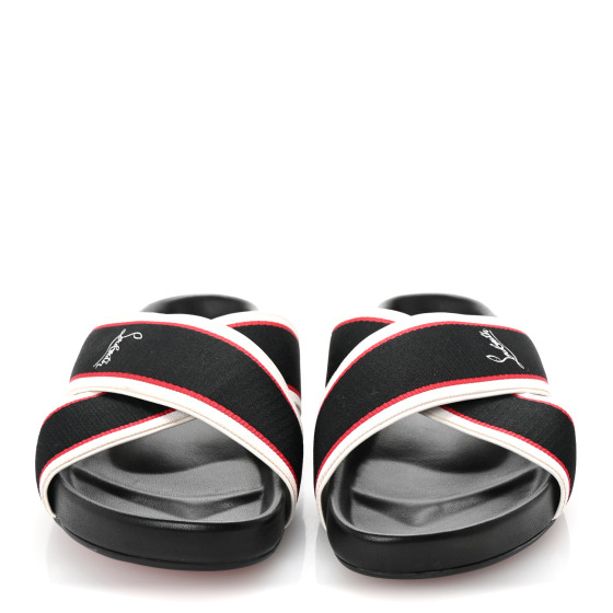 【Christian Louboutin】 Hot Cross slides Christian Louboutin Hot Cross Bizz Slides | Black | FARFETCH