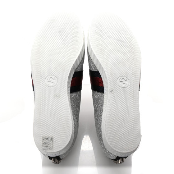 【lucy1234 】 Hey Dude Girls Wendy Iridescent Sparkle Silver Shoe