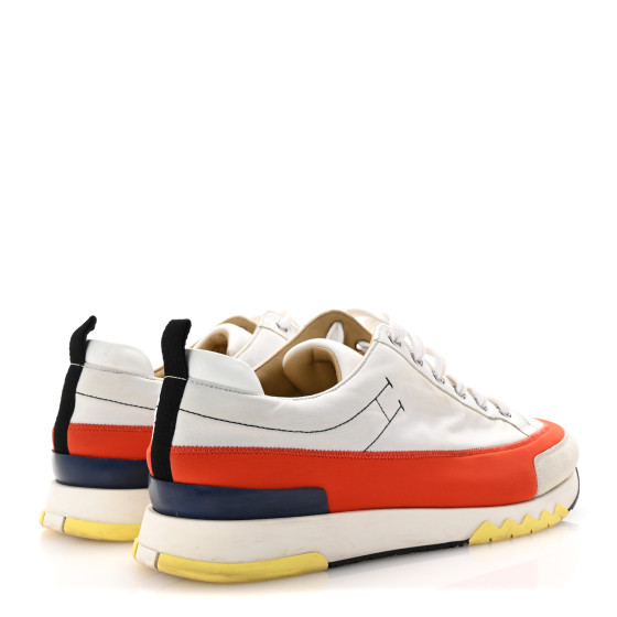 HERMES Technical Canvas Suede Goatskin Calfskin Mens Rapid