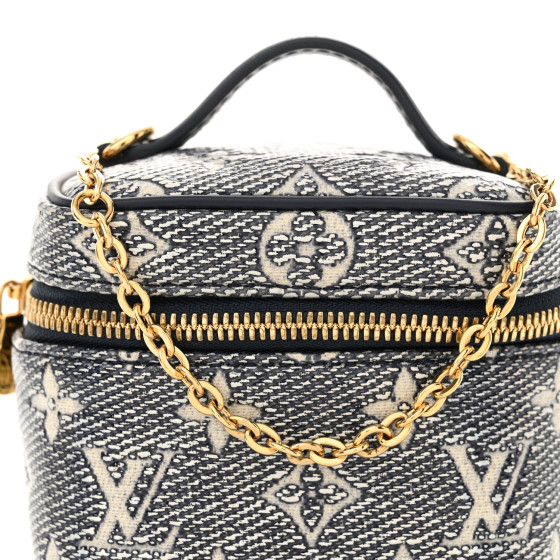 LOUIS VUITTON Monoglam Micro Vanity Blue 1675289 | FASHIONPHILE