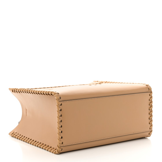 FENDI Vitello King Ceylon Plexiglass Woven Logo Debossed