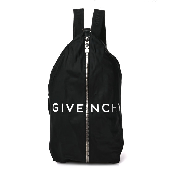GIVENCHY Nylon G-Zip Duffle Backpack Black 1684713