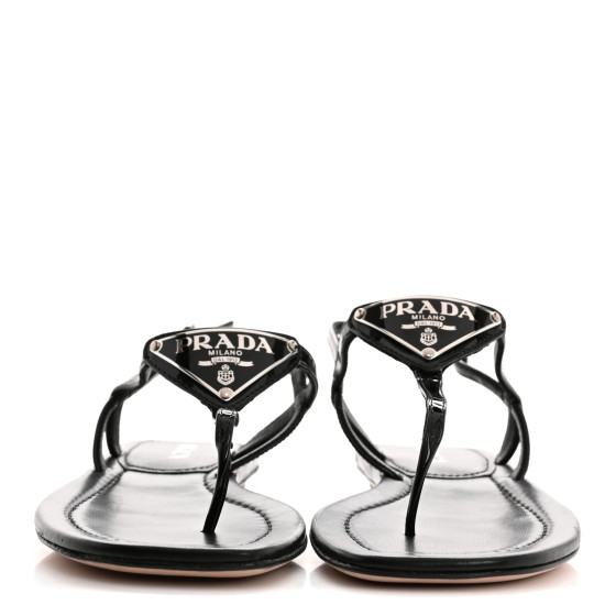 【PRADA】日本未入荷★THONG サンダル PRADA＊Soft padded nappa leather thongウェッジサンダル＊送込