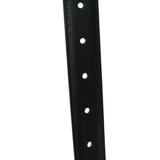 CELINE Box Calfskin Medium 25mm Triomphe Belt 70 28 Black