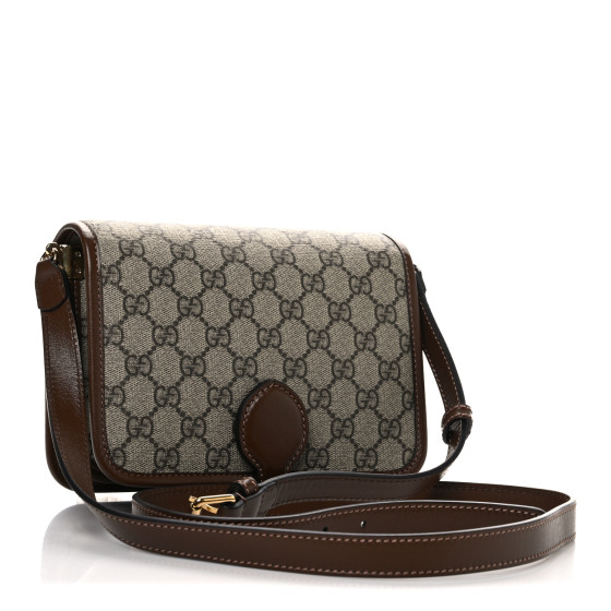 GUCCI GG Supreme Monogram Azalea Calfskin Mini Retro