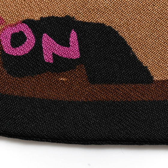 LOUIS VUITTON Silk Leopard Bandeau Scarf Marron 1689479