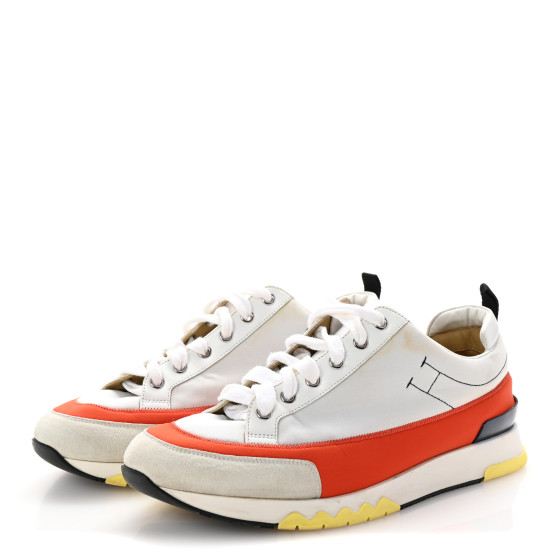 HERMES Technical Canvas Suede Goatskin Calfskin Mens Rapid