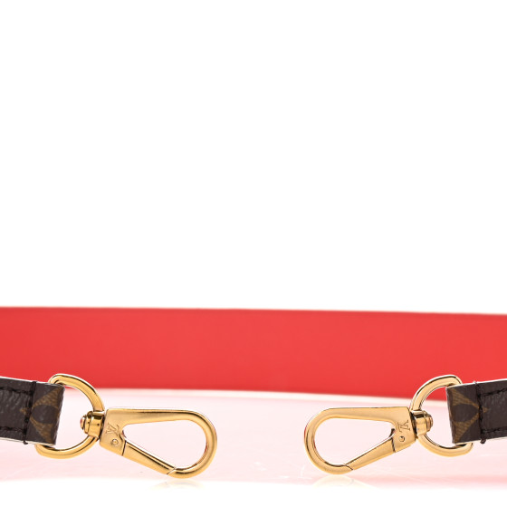 LOUIS VUITTON Monogram Bandouliere Shoulder Strap Red