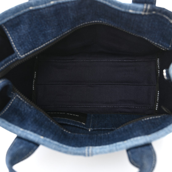MARC JACOBS Denim Canvas Medium The Tote Bag Blue 1684230