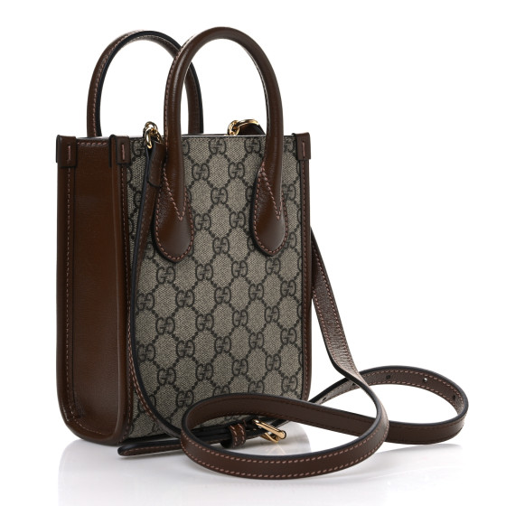 GUCCI GG Supreme Monogram Azalea Calfskin Mini Retro