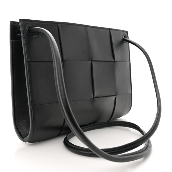 BOTTEGA VENETA Lambskin Maxi Intrecciato Mini Cassette