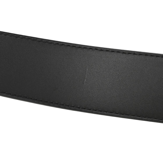 LOUIS VUITTON ブラックレザーベルト95/38 LOUIS VUITTON(ルイヴィトン) / ベルト/レザー/95/38/BLK/メンズ