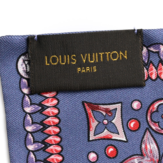 LOUIS VUITTON Silk Monogram Giant Lvrtual Flowers Bandeau