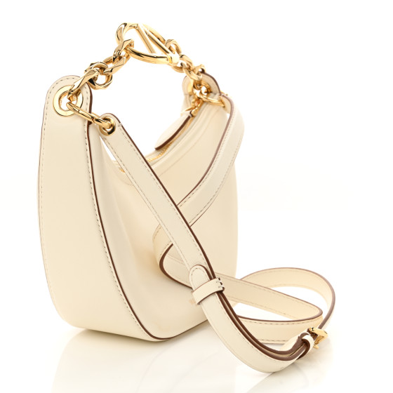 ショルダーバッグ・ポシェット VALENTINO Ivory leather small Hobo Vlogo Moon handbag VALENTINO GARAVANI Nappa Mini Vlogo Moon Hobo Bag Ivory