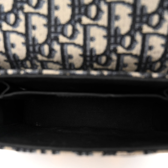 CHRISTIAN DIOR Oblique 30 Montaigne Box Bag Blue 1486644