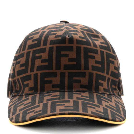 FENDI Canvas FF Reloaded Baseball Hat Tobacco Yellow 1182624