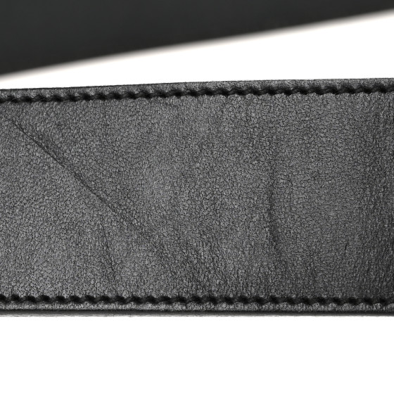 GUCCI 黒レザーベルト 90-36 ⭐︎美品 Unisex 90/36 Gucci Double G Black Leather Marmont Wide Belt