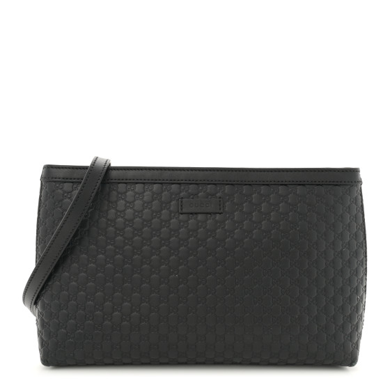 GUCCI Microguccissima Flat Crossbody Black