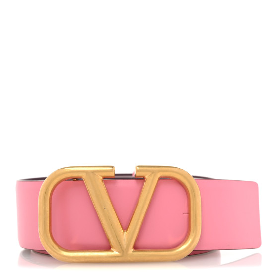 VALENTINO GARAVANI Glossy Calfskin VLogo Reversible 30mm