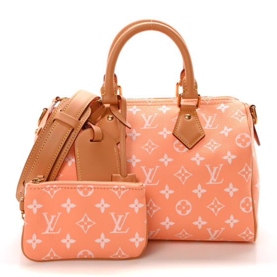 Louis LOUIS VUITTON Calfskin Monogram Speedy P9 Bandouliere 25