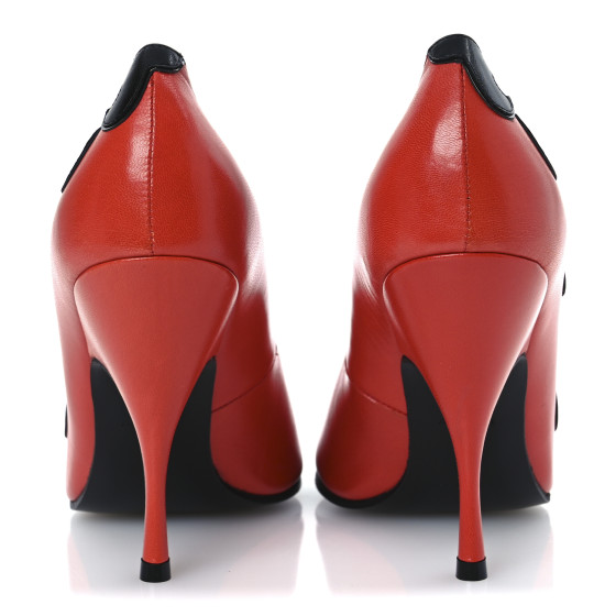 BOTTEGA VENETA Nappa Scarpa Flame Pumps 39 Poppy Black