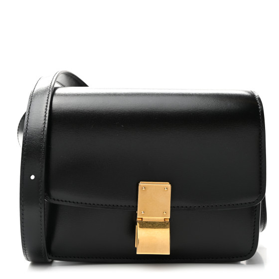 【S】CELINE CELINE Box Calfskin Small Classic Box Flap Bag Black 1689578