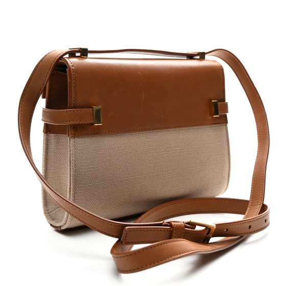 ■Saint Laurent■ Mini Manhattan Shoulder Bag Natural Tan 72 Tan Manhattan mini leather shoulder bag | SAINT LAURENT