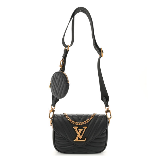 Louis Vuitton カフス LOUIS VUITTON Calfskin New Wave Multi Pochette Black 1689741