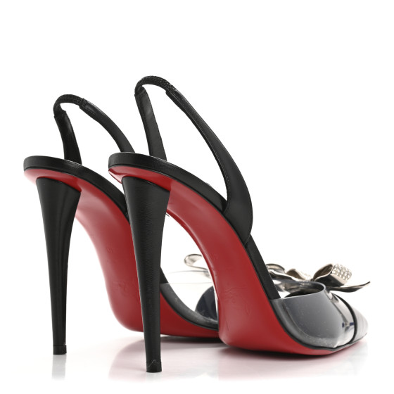 CHRISTIAN LOUBOUTIN Satin Crystal PVC Astrinodo 100