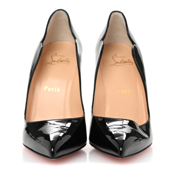 美品　クリスチャンルブタン　パンプス　エナメル　ブラック　37HOT CHICK 120 mm - パテントレザー - ブラック - ウィメンズ