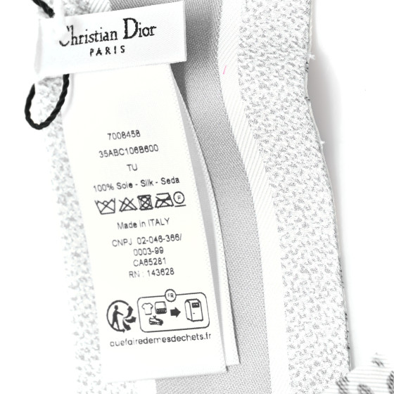 DIOR  スカーフ ABCDior F Fraisier des Bois - Fortune Mitzah Scarf Ivory