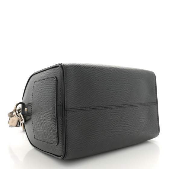 LOUIS VUITTON エピブラックベルト Louis Vuitton Black Epi LV Initiales Belt - Size 90