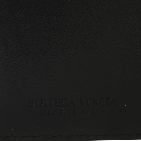 長財布 BOTTEGA VENETA BLACK NAPPA LEATHER WALLET BOTTEGA VENETA Nappa Intrecciato Medium Bi-Fold Zip Wallet