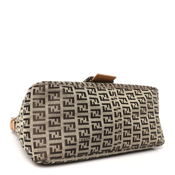 mamachi FENDI Zucchino Vitello Mama Baguette Dark Brown Gold 1687329