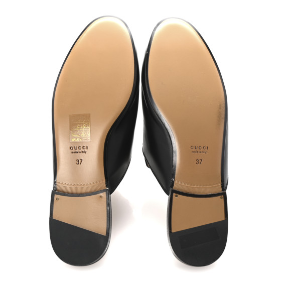 GUCCI ブラック ストラップミュール Gucci Black Logo Strap Heels – Treasures of NYC