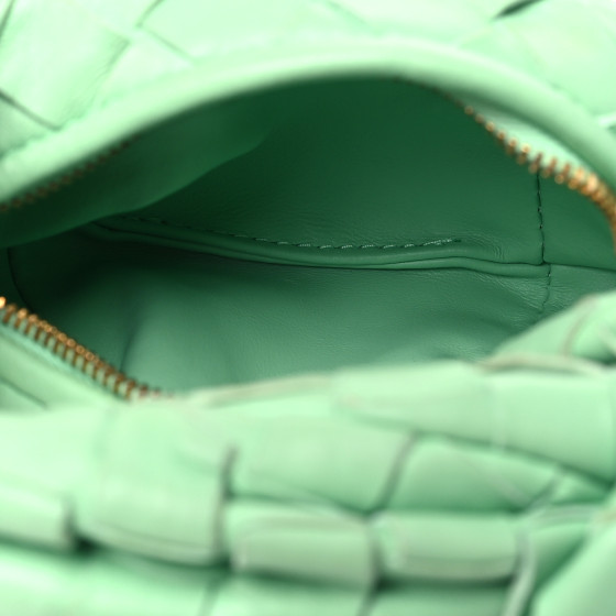 【送料&関税込】Bottega Veneta Light Green Nappa Leather Pad Bottega Veneta Padded Intreccio Leather Shoulder Bag | Saks