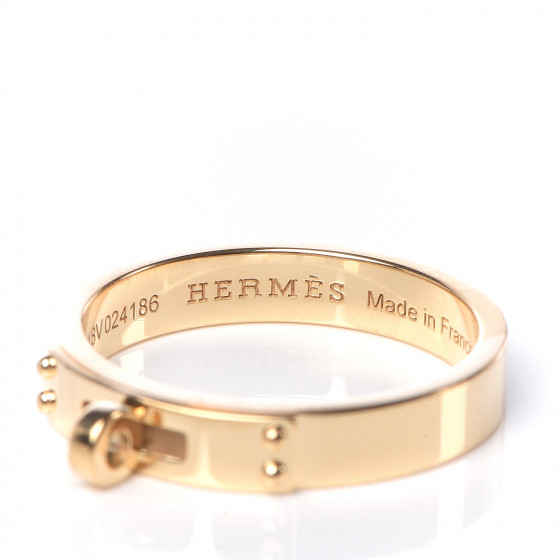 【タイムレスな魅力】HERMES リング Bague Kelly YellowGold HERMÈS 