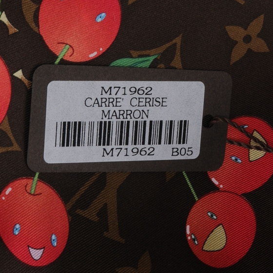 LOUIS VUITTON Monogram Cerises Scarf 47949 | FASHIONPHILE