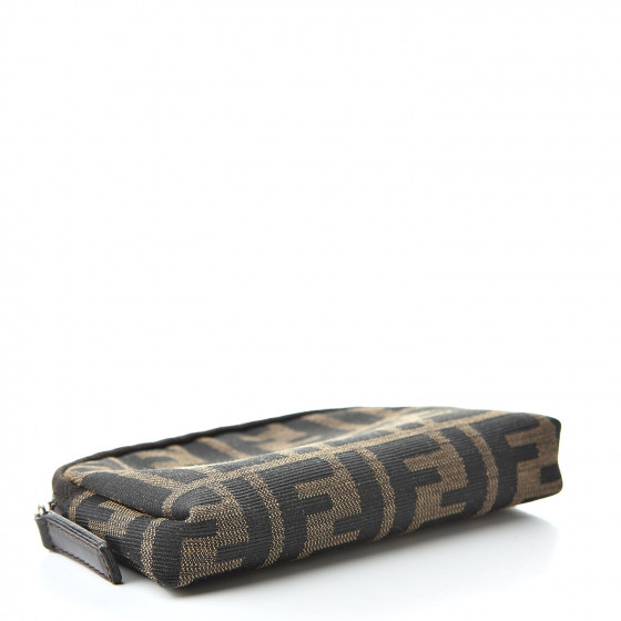 FENDI ポーチ FENDI Zucca Cosmetic Case Tobacco 511473 | FASHIONPHILE