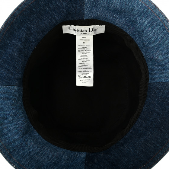 Dior デニム バケットハット CHRISTIAN DIOR Denim Bucket Hat 57 Blue 841348 | FASHIONPHILE