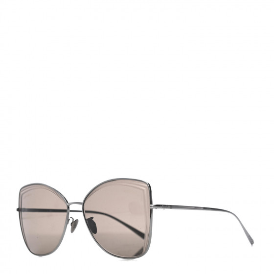 CHANEL Metal Butterfly Sunglasses 4253 Silver 792995