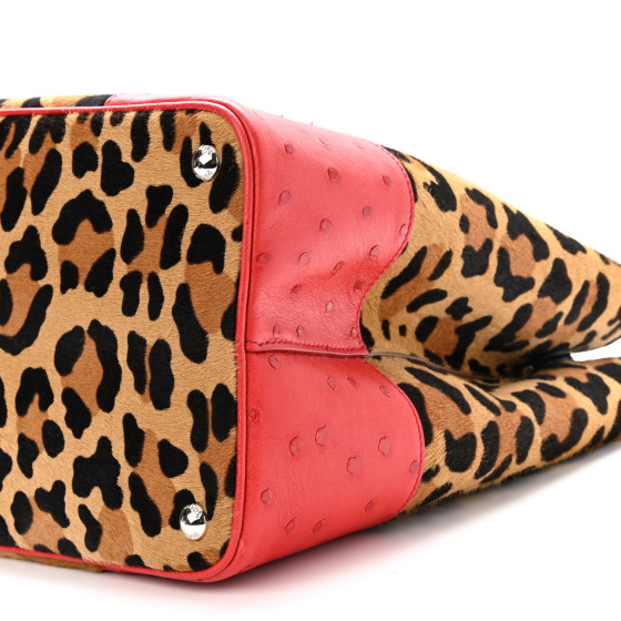 【関税&送料込】Prada Printed Calf Hair Clutch Prada Leopard Print Calf Hair Cavallino Tote Bag BN1872