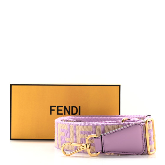 FENDI Jacquard Ribbon Vitello King FF Bi-Color Intreccio