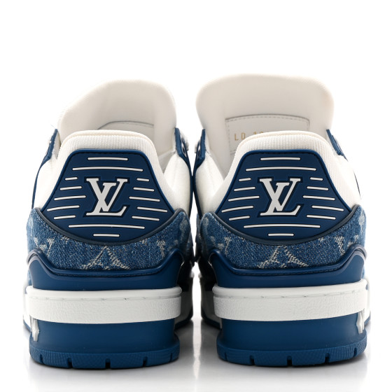 Louis Vuitton 青色 刺繍 ノースリーブ M Louis Vuitton Blue & White Gradient Monogram Sweater – Savonches