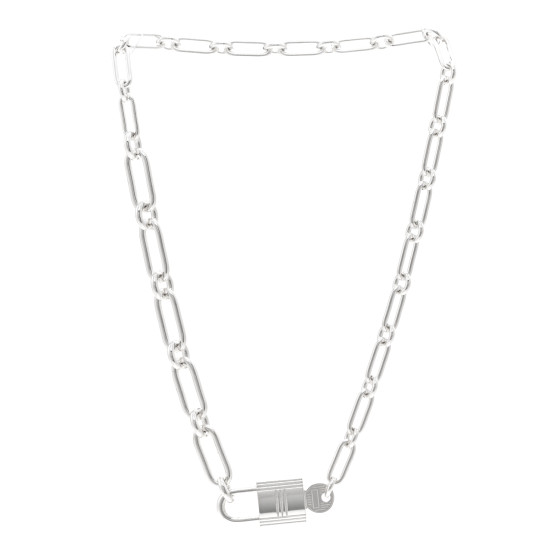 エルメス HERMES Sterling Silver Alpha Kelly Choker Necklace 1443973