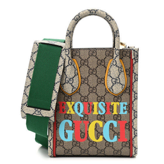 ショルダーバッグ・ポシェット Monogram Jumbo GG Textured Mini Vertical Tote GUCCI GUCCI Monogram Jumbo GG Textured Dollar Calfskin Web Mini