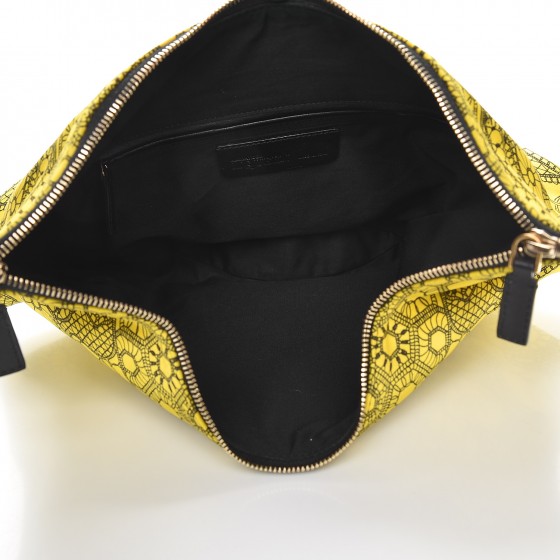 ALEXANDER MCQUEEN Silk Butterfly Print De Manta Clutch